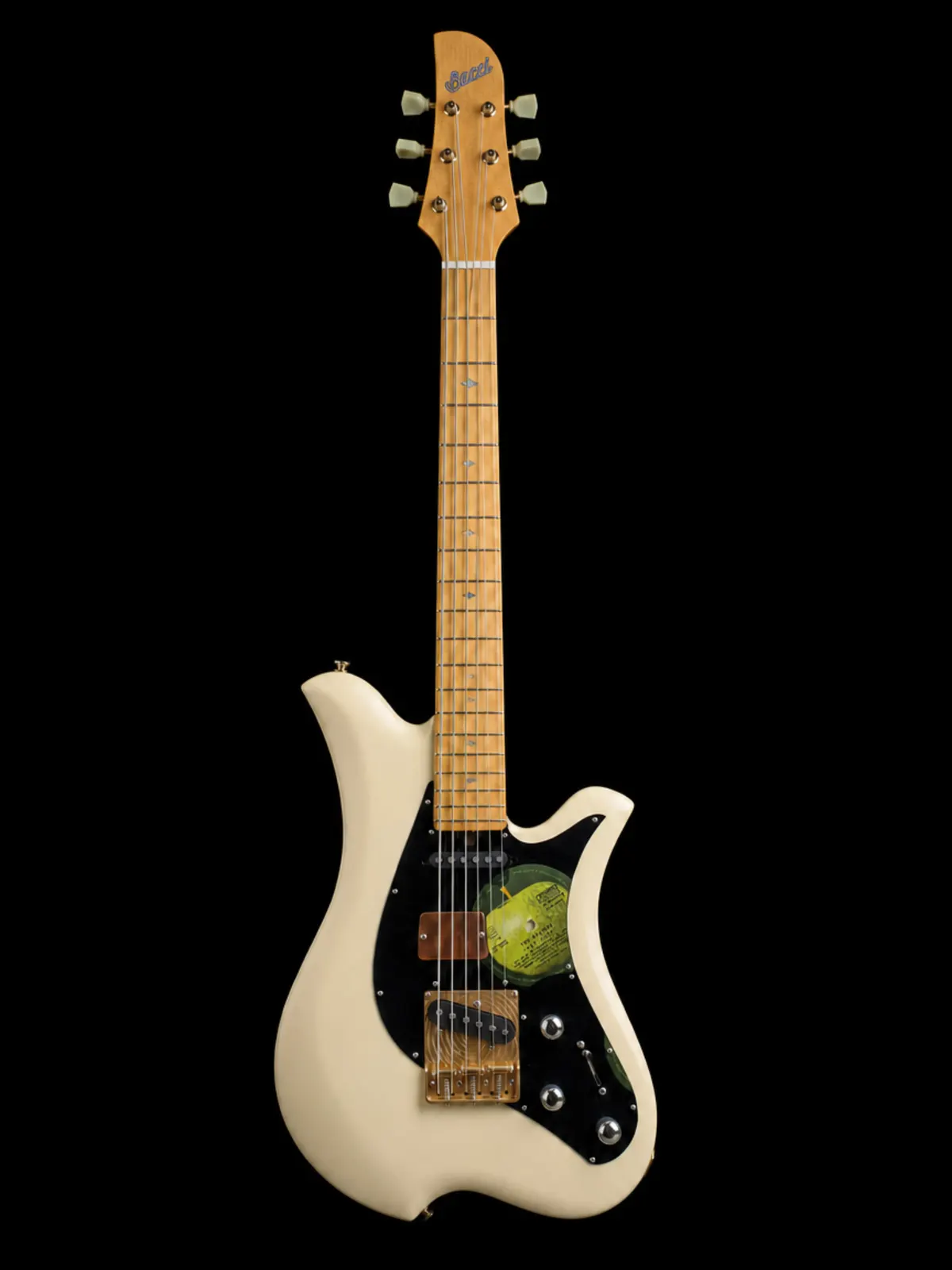 Bacci Leonardo Officina Butterwhite Vinyl Beatles baritone, front view