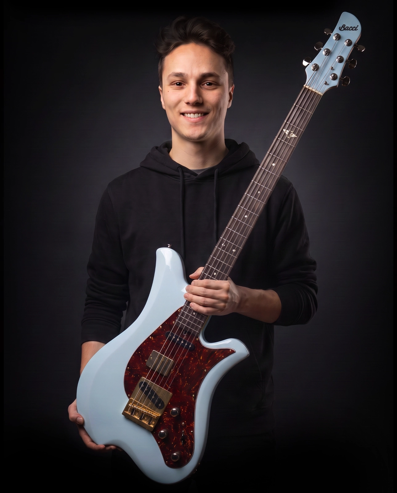 Matteo Mancuso playing his Bacci Officina baritone