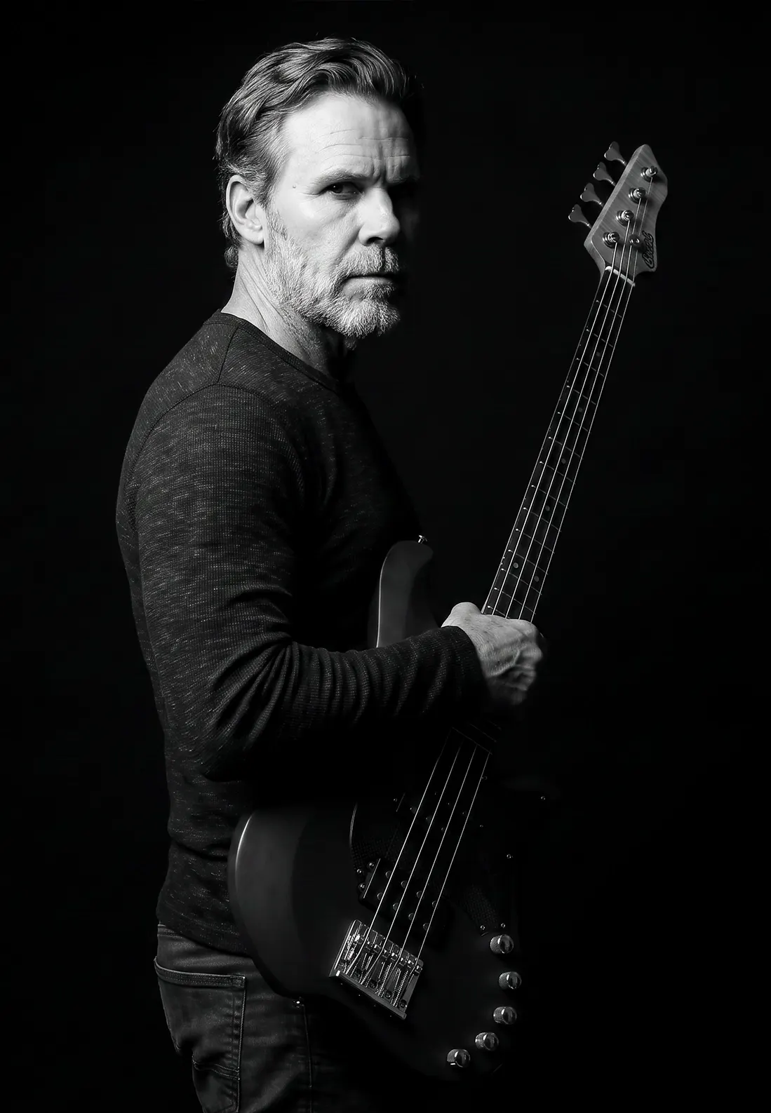 Tim Lefebvre and his Bacci signature bass