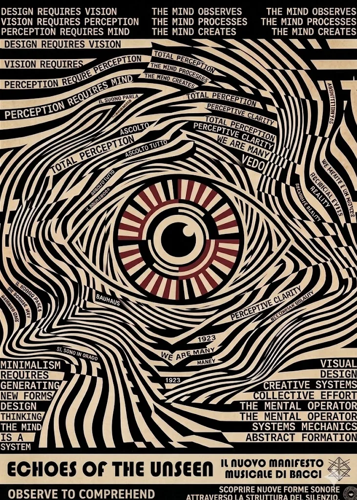 Echoes of the Unseen, the Bacci manifesto, 1975